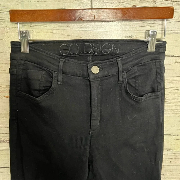Goldsign black skinny  jeans jeggings stretch size 29 - Picture 4 of 10
